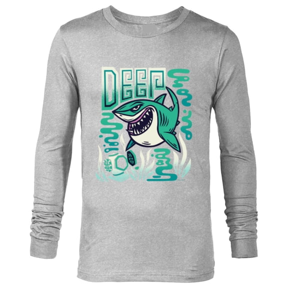 Disney and Pixar’s Finding Nemo Bruce the Shark Deep - Long Sleeve T-Shirt for Men - Customized-Athletic Heather