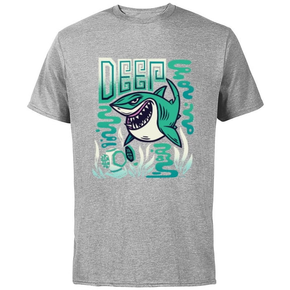 Disney and Pixar’s Finding Nemo Bruce the Shark Deep - Short Sleeve Cotton T-Shirt for Adults - Customized-Athletic Heather
