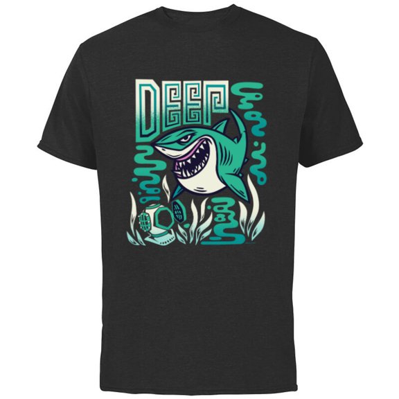 Disney and Pixar’s Finding Nemo Bruce the Shark Deep - Short Sleeve Cotton T-Shirt for Adults - Customized-Black