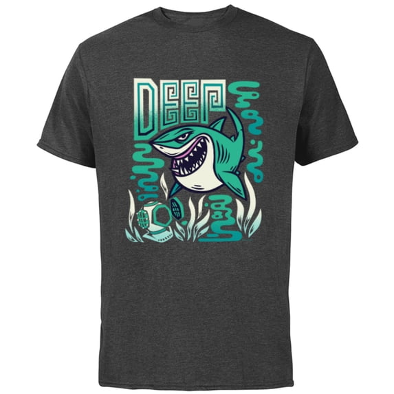 Disney and Pixar’s Finding Nemo Bruce the Shark Deep - Short Sleeve Cotton T-Shirt for Adults - Customized-Charcoal