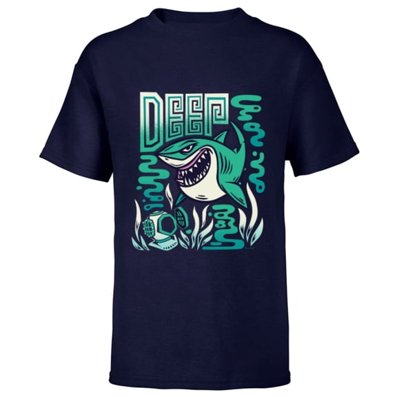 Disney and Pixar’s Finding Nemo Bruce the Shark Deep - Short Sleeve T-Shirt for Kids - Customized-Navy