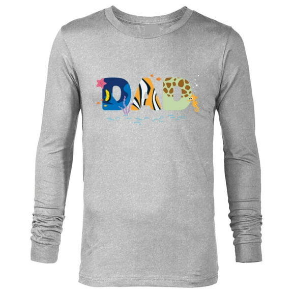 Disney and Pixar’s Finding Nemo Dad Father’s Day Birthday - Long Sleeve T-Shirt for Men - Customized-Athletic Heather