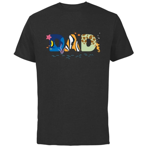 Disney and Pixar’s Finding Nemo Dad Father’s Day Birthday - Short Sleeve Cotton T-Shirt for Adults - Customized-Black