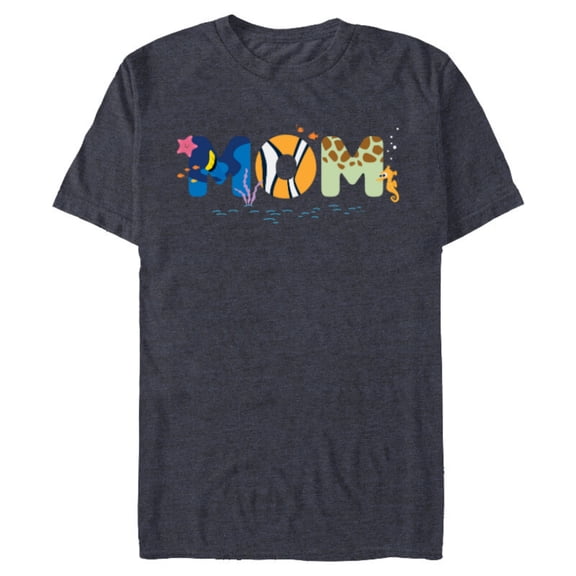 Disney and Pixar’s Finding Nemo Mom Mother’s Day Birthday - Short Sleeve Blended T-Shirt for Adults - Customized-Navy Heather