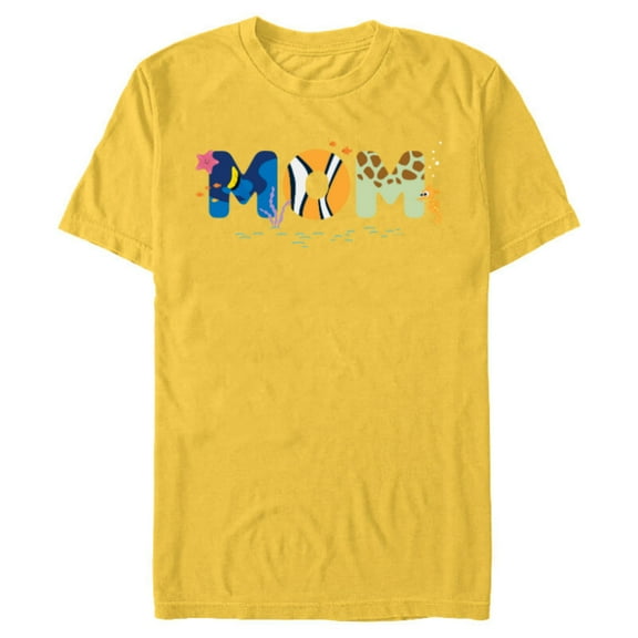 Disney and Pixar’s Finding Nemo Mom Mother’s Day Birthday - Short Sleeve Blended T-Shirt for Adults - Customized-Yellow