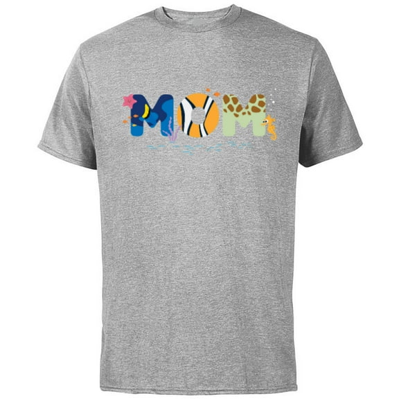 Disney and Pixar’s Finding Nemo Mom Mother’s Day Birthday - Short Sleeve Cotton T-Shirt for Adults - Customized-Athletic Heather