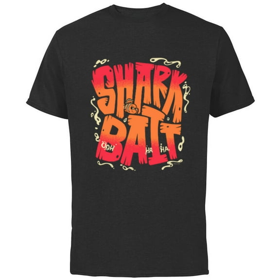 Disney and Pixar’s Finding Nemo Sharkbait Shark Bait Nemo - Short Sleeve Cotton T-Shirt for Adults - Customized-Black