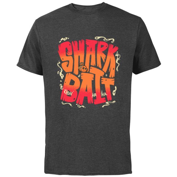 Disney and Pixar’s Finding Nemo Sharkbait Shark Bait Nemo - Short Sleeve Cotton T-Shirt for Adults - Customized-Charcoal