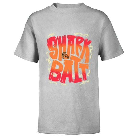 Disney and Pixar’s Finding Nemo Sharkbait Shark Bait Nemo - Short Sleeve T-Shirt for Kids - Customized-Athletic Heather