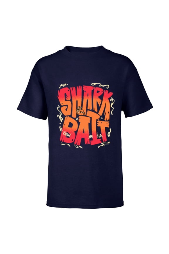 Disney and Pixar’s Finding Nemo Sharkbait Shark Bait Nemo - Short Sleeve T-Shirt for Kids - Customized-Navy