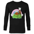 thumbnail image 1 of Disney and Pixar’s I Lava You Romantic Valentine’s Day - Long Sleeve T-Shirt for Men - Customized-Black, 1 of 5