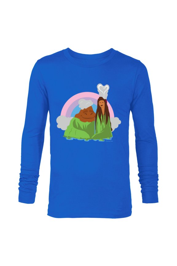 Disney and Pixar’s I Lava You Romantic Valentine’s Day - Long Sleeve T-Shirt for Men - Customized-Navy