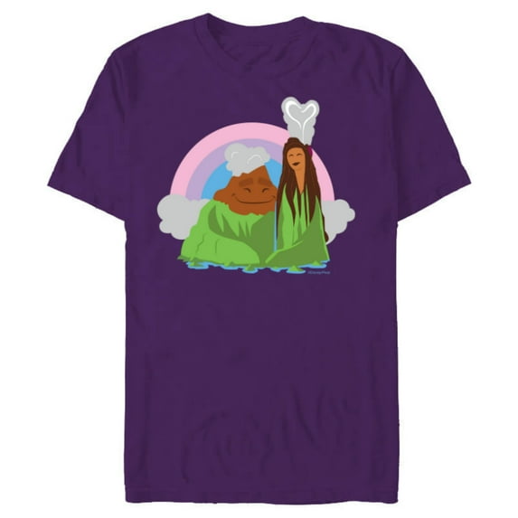 Disney and Pixar’s I Lava You Romantic Valentine’s Day - Short Sleeve Blended T-Shirt for Adults - Customized-Purple