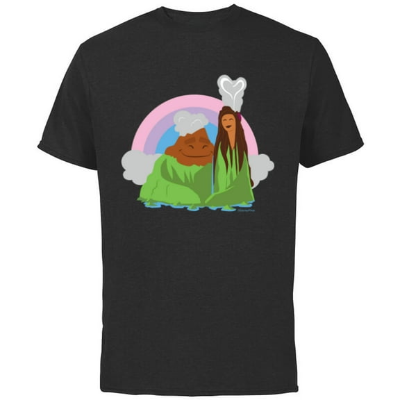 Disney and Pixar’s I Lava You Romantic Valentine’s Day - Short Sleeve Cotton T-Shirt for Adults - Customized-Black