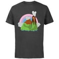 thumbnail image 1 of Disney and Pixar’s I Lava You Romantic Valentine’s Day - Short Sleeve Cotton T-Shirt for Adults - Customized-Charcoal, 1 of 5