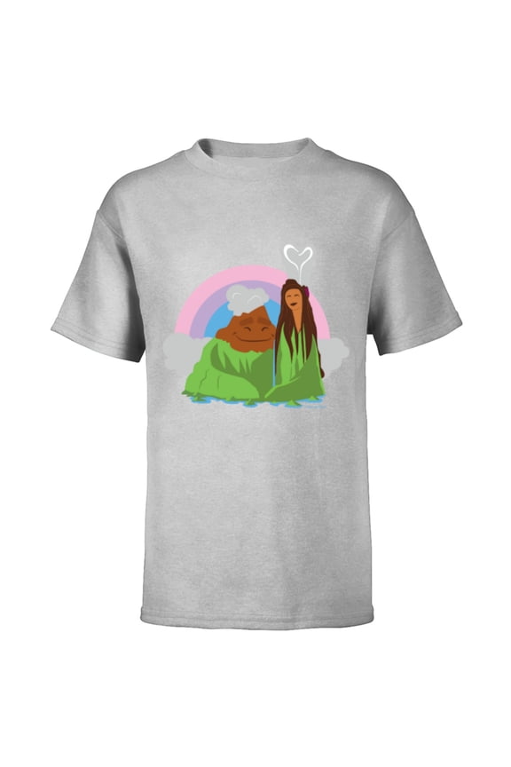 Disney and Pixar’s I Lava You Romantic Valentine’s Day - Short Sleeve T-Shirt for Kids - Customized-Athletic Heather