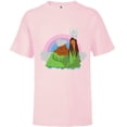 thumbnail image 1 of Disney and Pixar’s I Lava You Romantic Valentine’s Day - Short Sleeve T-Shirt for Kids - Customized-Soft Pink, 1 of 5