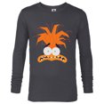 thumbnail image 1 of Disney and Pixar’s Inside Out 2 Anxiety Big Face Costume- Long Sleeve T-Shirt for Men - Customized-Charcoal Heather, 1 of 5