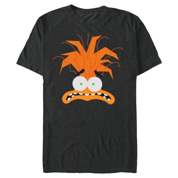 Disney and Pixar’s Inside Out 2 Anxiety Big Face Costume- Short Sleeve Blended T-Shirt for Adults - Customized-Dark Heather
