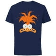 thumbnail image 1 of Disney and Pixar’s Inside Out 2 Anxiety Big Face Costume- Short Sleeve Cotton T-Shirt for Adults - Customized-Navy, 1 of 5