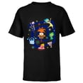 thumbnail image 1 of Disney and Pixar’s Inside Out 2 Anxiety Emotional Spiral- Short Sleeve T-Shirt for Kids - Customized-Black, 1 of 5