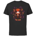 thumbnail image 1 of Disney and Pixar’s Inside Out 2 Emotions Anxiety I’m Fine- Short Sleeve Cotton T-Shirt for Adults - Customized-Black, 1 of 5