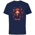 thumbnail image 1 of Disney and Pixar’s Inside Out 2 Emotions Anxiety I’m Fine- Short Sleeve Cotton T-Shirt for Adults - Customized-Navy, 1 of 5