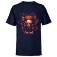 thumbnail image 1 of Disney and Pixar’s Inside Out 2 Emotions Anxiety I’m Fine- Short Sleeve T-Shirt for Kids - Customized-Navy, 1 of 5
