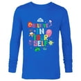 thumbnail image 1 of Disney and Pixar’s Inside Out 2 Emotions Believe in Yourself- Long Sleeve T-Shirt for Men - Customized-Navy, 1 of 5