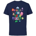thumbnail image 1 of Disney and Pixar’s Inside Out 2 Emotions Believe in Yourself- Short Sleeve Cotton T-Shirt for Adults - Customized-Navy, 1 of 5