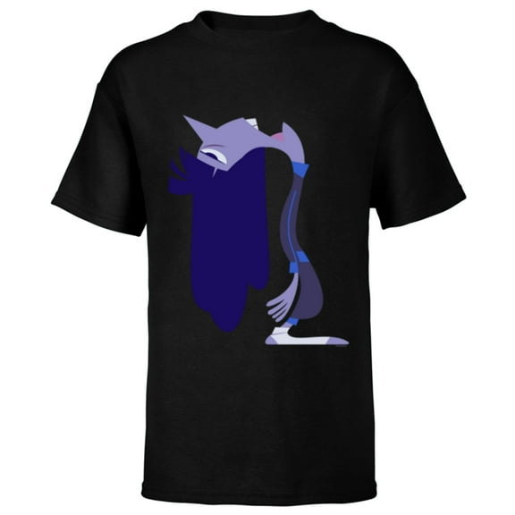 Disney and Pixar’s Inside Out 2 Ennui Big Profile Costume- Short Sleeve T-Shirt for Kids - Customized-Black