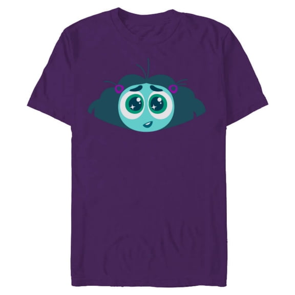 Disney and Pixar’s Inside Out 2 Envy Big Face Costume- Short Sleeve Blended T-Shirt for Adults - Customized-Purple