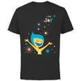 thumbnail image 1 of Disney and Pixar’s Inside Out 2 Happy Emotions I Feel Joy- Short Sleeve Cotton T-Shirt for Adults - Customized-Black, 1 of 5