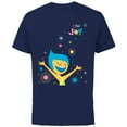 thumbnail image 1 of Disney and Pixar’s Inside Out 2 Happy Emotions I Feel Joy- Short Sleeve Cotton T-Shirt for Adults - Customized-Navy, 1 of 5