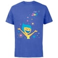 thumbnail image 1 of Disney and Pixar’s Inside Out 2 Happy Emotions I Feel Joy- Short Sleeve Cotton T-Shirt for Adults - Customized-Royal Heather, 1 of 5