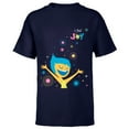 thumbnail image 1 of Disney and Pixar’s Inside Out 2 Happy Emotions I Feel Joy- Short Sleeve T-Shirt for Kids - Customized-Navy, 1 of 5