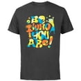 thumbnail image 1 of Disney and Pixar’s Inside Out 2 Joy & Anxiety Be Who You Are- Short Sleeve Cotton T-Shirt for Adults - Customized-Charcoal, 1 of 5