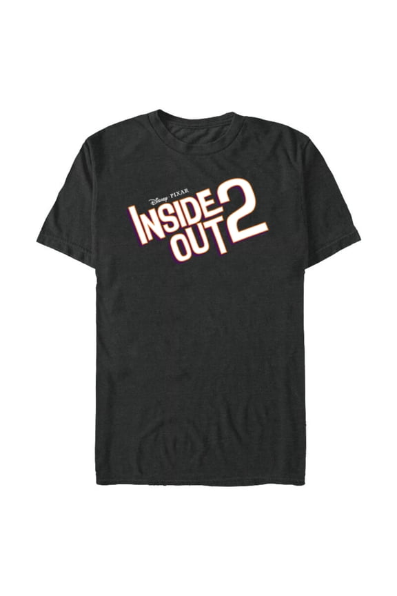 Disney and Pixar’s Inside Out 2 Movie Title Logo- Short Sleeve Blended T-Shirt for Adults - Customized-Dark Heather