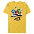 thumbnail image 1 of Disney and Pixar’s Inside Out 2 New Emotions Official Poster- Short Sleeve Blended T-Shirt for Adults - Customized-Yellow, 1 of 5