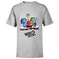 thumbnail image 1 of Disney and Pixar’s Inside Out 2 New Emotions Official Poster- Short Sleeve T-Shirt for Kids - Customized-Athletic Heather, 1 of 5
