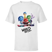 Disney and Pixar s Inside Out 2 New Emotions Official Poster- Short Sleeve T-Shirt for Kids - Customized-White