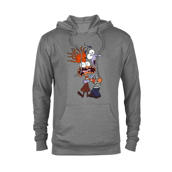 Disney and Pixar’s Inside Out 2 Toony Colors Anxiety & Fear- Pullover Hoodie for Adults - Customized-Athletic Heather