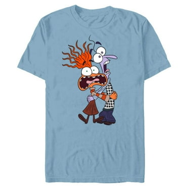 Disney and Pixar’s Inside Out 2 Toony Colors Anxiety & Fear- Short Sleeve Blended T-Shirt for Adults - Customized-Ocean Blue
