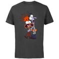 thumbnail image 1 of Disney and Pixar’s Inside Out 2 Toony Colors Anxiety & Fear- Short Sleeve Cotton T-Shirt for Adults - Customized-Charcoal, 1 of 5