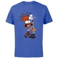 thumbnail image 1 of Disney and Pixar’s Inside Out 2 Toony Colors Anxiety & Fear- Short Sleeve Cotton T-Shirt for Adults - Customized-Royal Heather, 1 of 5
