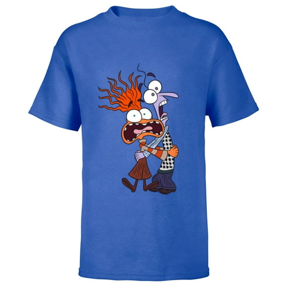 Disney and Pixar’s Inside Out 2 Toony Colors Anxiety & Fear- Short Sleeve T-Shirt for Kids - Customized-Royal