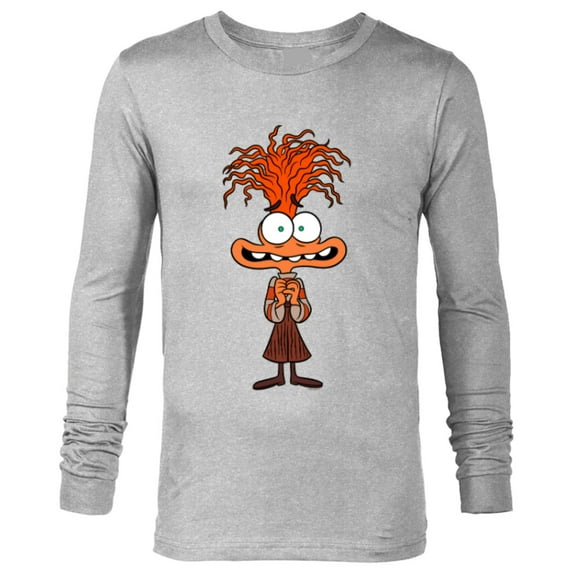 Disney and Pixar’s Inside Out 2 Toony Colors Emotion Anxiety- Long Sleeve T-Shirt for Men - Customized-Athletic Heather