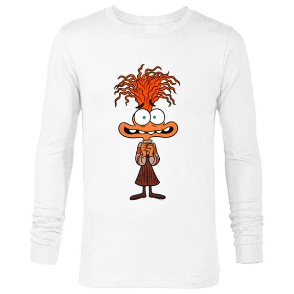 Disney and Pixar’s Inside Out 2 Toony Colors Emotion Anxiety- Long Sleeve T-Shirt for Men - Customized-White