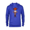 thumbnail image 1 of Disney and Pixar’s Inside Out 2 Toony Colors Emotion Anxiety- Pullover Hoodie for Adults - Customized-Royal, 1 of 5