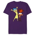 thumbnail image 1 of Disney and Pixar’s Inside Out 2 Toony Colors Joy & Anxiety- Short Sleeve Blended T-Shirt for Adults - Customized-Purple, 1 of 5